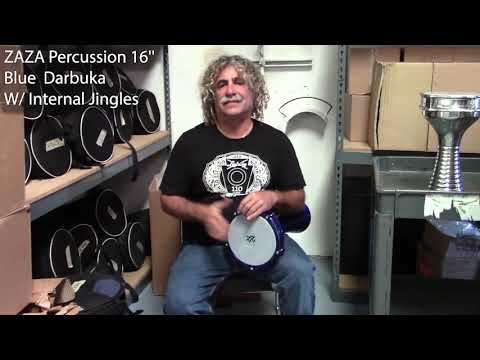 Darbuka Rhythm- LAZ Played  On ZAZA 16'' Blue  Darbuka, W/ Internal Jingles