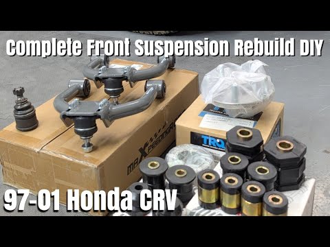 97-01 Honda CRV - DIY Full Front Suspension Rebuild - Bearings, Ball Joints, Urethane Bushings