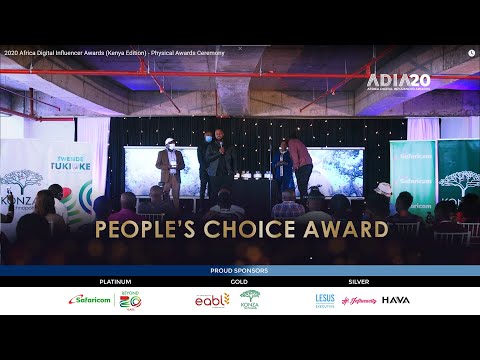 2020 Africa Digital Influencer Awards (Kenya Edition) - Physical Awards Ceremony