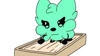 Furry ball of scratching animation