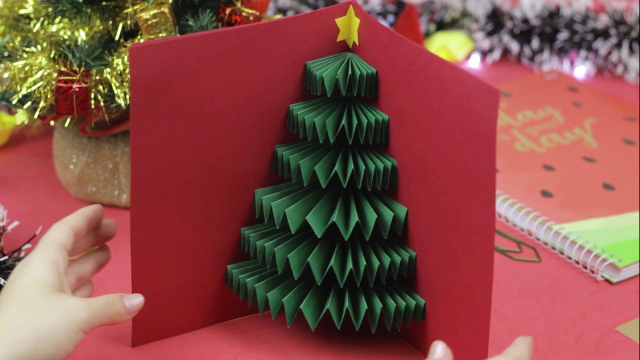 Como fazer um Cartão Pop Up de Natal - #DIY