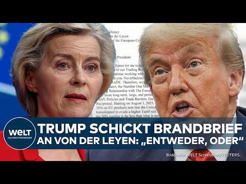 USA: Donald Trump schickt Brief an von der Leyen und EU! Befehle und Druck: USA soll profitieren!