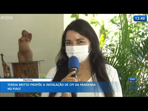 Teresa Britto propõe a instalação de CPI da Pandemia no Piauí 28 04 2021