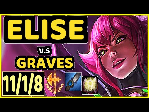 NATALIE (ELISE) vs GRAVES - 11/1/8 KDA JUNGLE CHALLENGER GAMEPLAY - KR