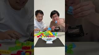 テトリスバランスゲームの勝者はどっち！？ #shorts