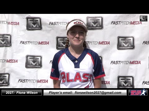 2027 Fiona Wilson Pitcher and First Base Softball Player Skills Video - Norcal Blast