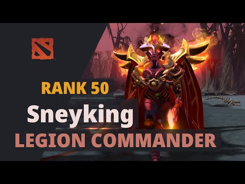 Sneyking (Rank 50) plays Legion Commander Dota 2 Full Game
