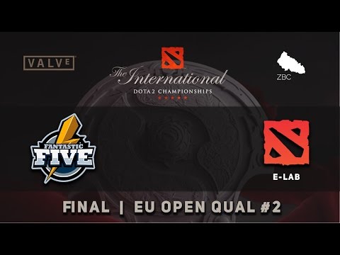 Fantastic.Five vs. E-lab - Game 2, FINAL @ TI6 EU Open Qualifiers #2, Dota 2