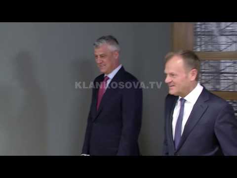 Nis takimi i presidentit Hashim Thaçi me Donald Tusk në Bruksel - 15.04.2019 - Klan Kosova