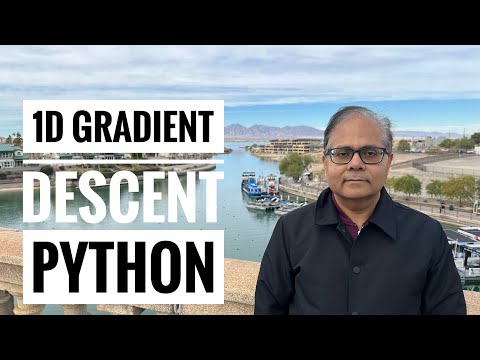 One Dimensional Gradient Descent Python Program Optimization Tutorial 13c