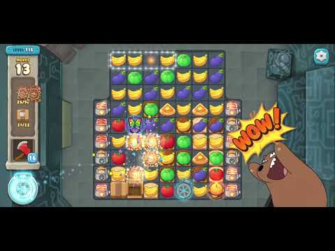 We Bare Bears Match3 Repairs Level 715 - No Boosters