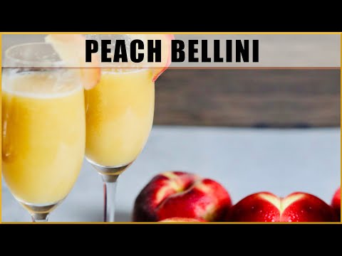 How to Make the BEST Peach Bellini!