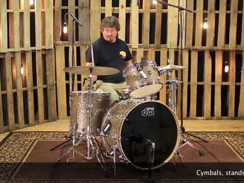 DW Performance Ginger Glitter Drum Set - 14x24,9x13,16x16