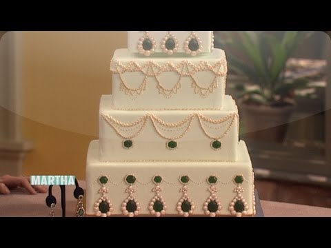 An Emerald Jewel Inspired Cake - Wedding Cakes and Desserts - Martha Stewart Weddings