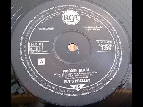 Wooden Heart - Elvis Presley - RCA 10" 45rpm Vinyl Record - Dual 1215 Turntable