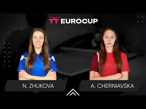 17:10 Nadiia Zhukova - Alina Cherniavska 19.06.2025 TT Euro.Cup Women Ukraine Star. TABLE 4