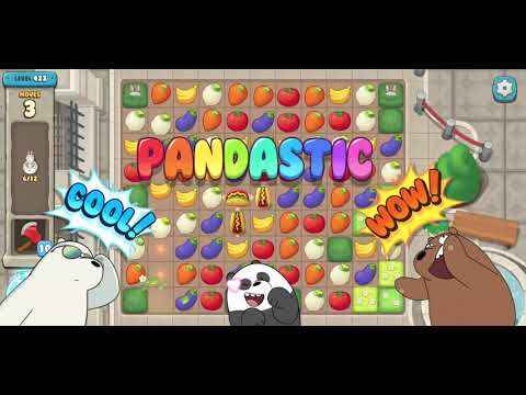 We Bare Bears Match3 Repairs Level 423 - No Boosters