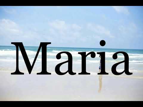 How To Pronounce Maria🌈🌈🌈🌈🌈🌈Pronunciation Of Maria