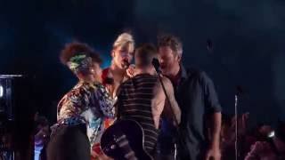 Miley Cyrus, Alicia Keys, Adam Levine and Blake Shelton  Dream On 2016 1080p