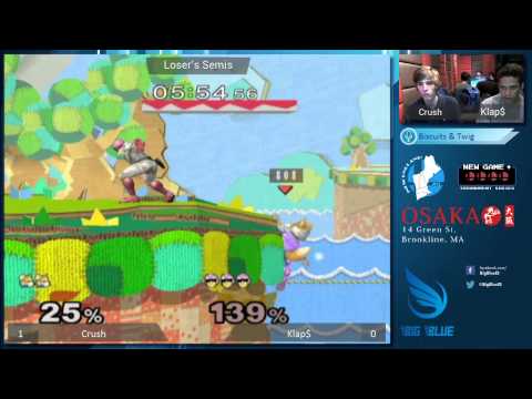 New Game+ XVI - Crush (Fox) vs Klap$ (Falcon) - SSBM WSF
