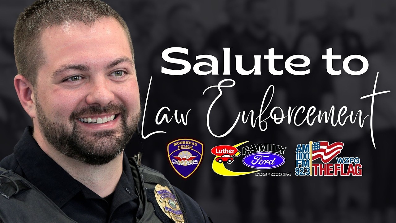 Officer Cuyler Johnson & the Moorhead Police Dept. We Salute you!