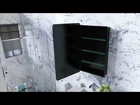 Beveled Frameless Medicine Cabinet with Mirror– Dual Mount
