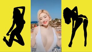 #shorts Naked Yoga Challenge Tik Tok No Bra #braless Hot Girls #nobra Braless Ep 8(4)