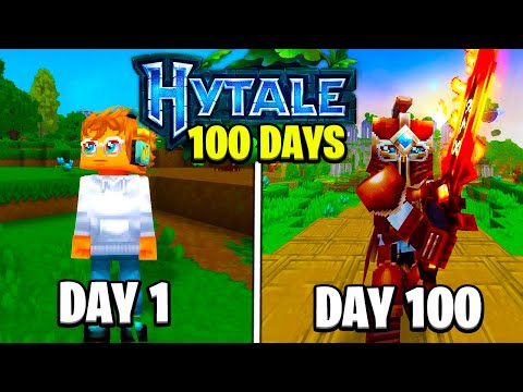 I Survived 100 Days in Hytale!