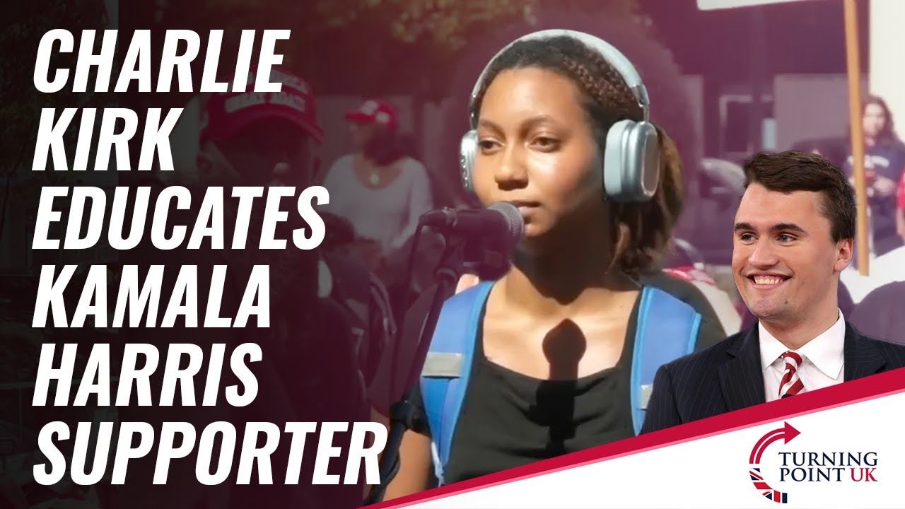 Charlie Kirk Educates Kamala Harris Supporter