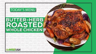Butter-Herb Roasted Whole Chicken | Air Fryer Edition