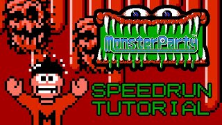 Monster Party (NES) Speedrun Tutorial (Any%)