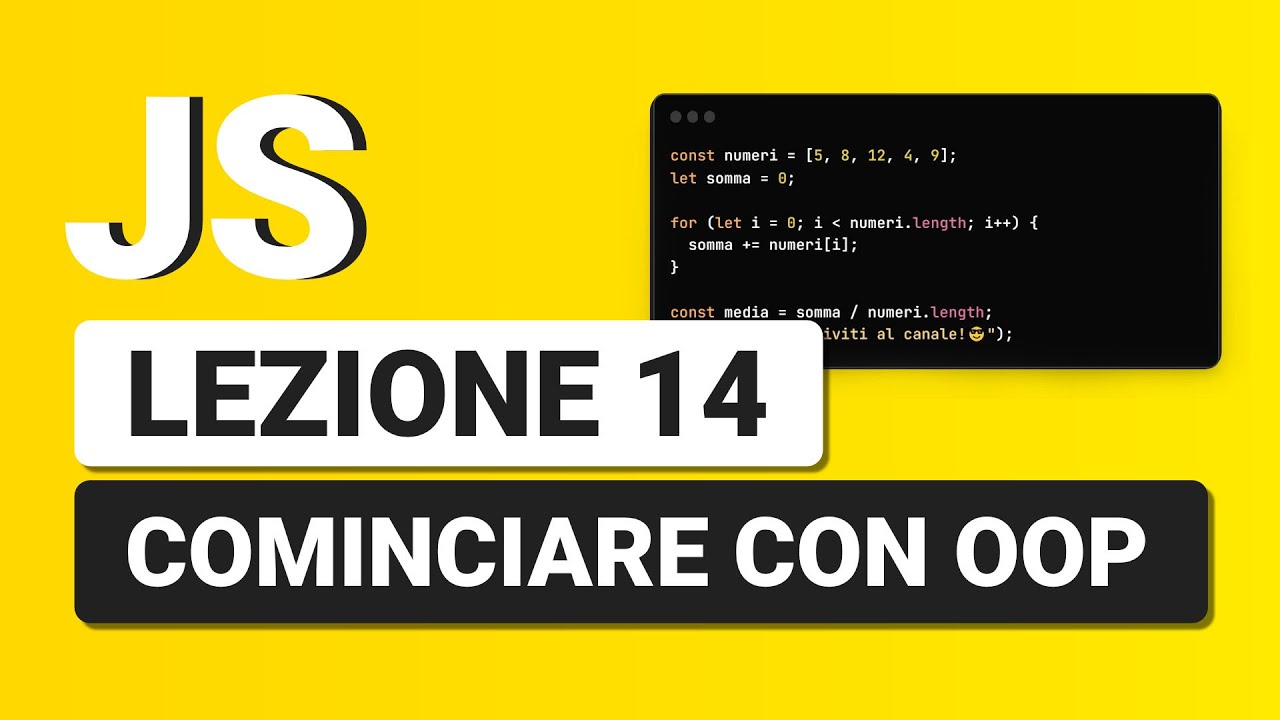 Javascript Tutorial Italiano 14 - OOP Programmazione ad Oggetti Javascript