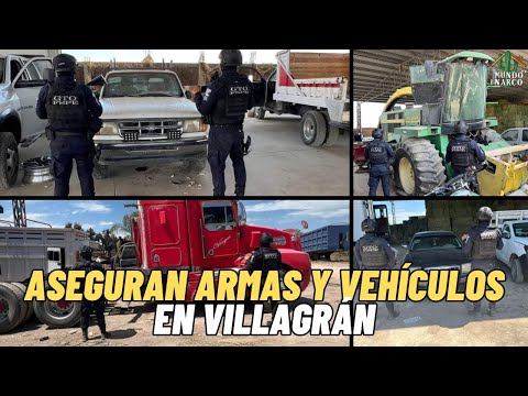 "Tras un rescate en Villagrán Guanajuato, autoridades "revientan" narcobodega del "CSRL"