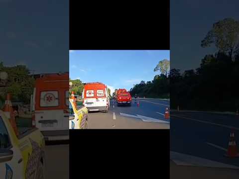 Acidente na BR-277 em Irati mobiliza resgate aéreo e equipes de emergência