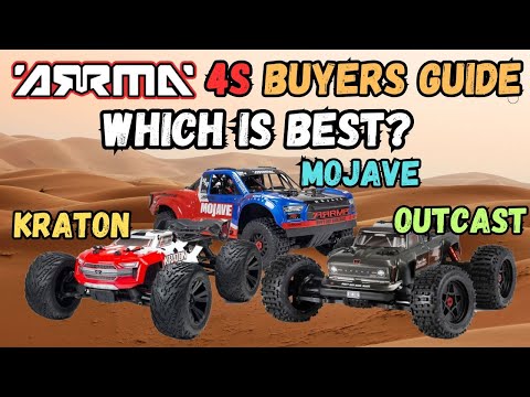 Arrma 4s Buyers Guide. Which is best? Comparison and review of Arrma 4s Mojave, Kraton, Outcast.