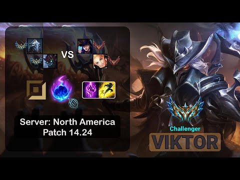 Viktor APC + Maokai vs Caitlyn + Lux - NA Challenger - Patch 14.24
