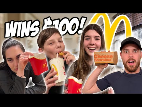 Last to STOP Eating MCDONALD’S Wins £100! *CHALLENGE