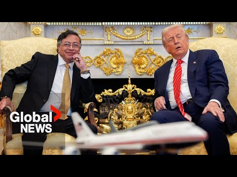 "I like you," Trump tells Colombia's Petro at 1st meeting in White House amid escalating tensions