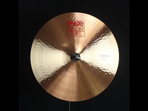 Paiste 17" 2002 Crash - 1284g (video demo) image 2