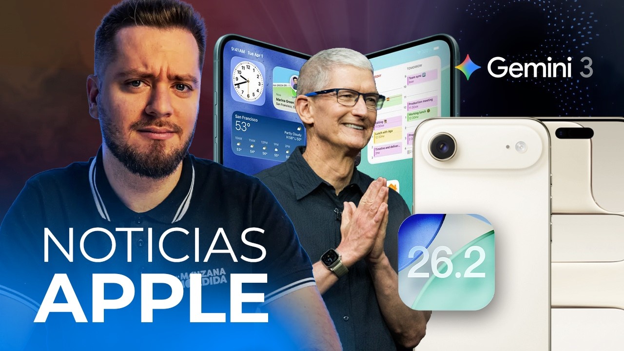 Cambio histórico en iOS 26.2, se va Tim Cook, Gemini 3 y más noticias Apple