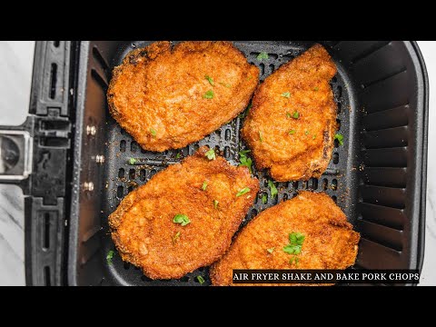 Air Fryer Bake and shake pork chops