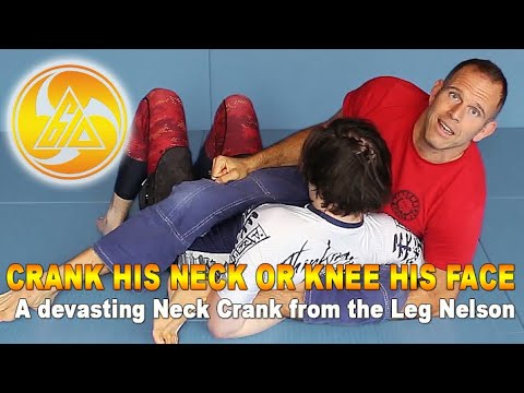 Crank his neck or knee his face - A devasting Neck Crank from the Leg Nelson