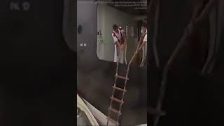 Crazy dude in storm! 🙏😮‍💨 #funny #scary #cruise