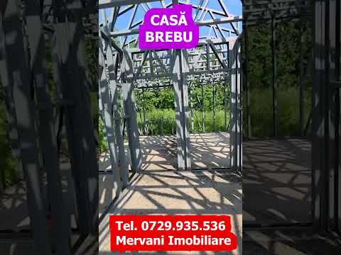 Casa pe structura metalica si teren de 757 mp de vanzare in Brebu — Video