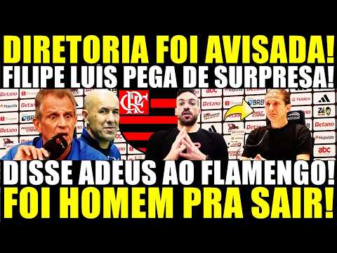 ACORDAMOS COM A BOMBA! FILIPE LUÍS PEGA DE SURPRESA! DISSE ADEUS AO FLAMENGO! FOI HOMEM PRA SAIR!