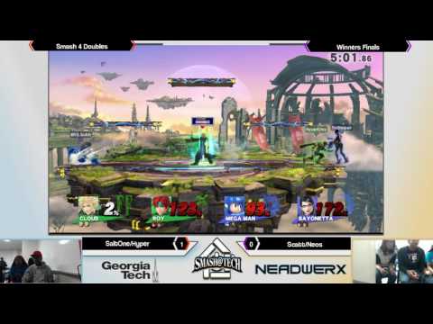 Smash@Tech 3/18/17 - SaltOne/Hyper vs Scatt/Neos - Smash 4 Doubles Winners Finals