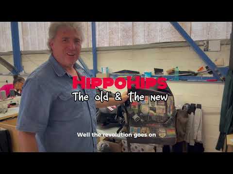 How the HippoHips soft adv moto luggage evolved. The prototypes are back at the factory 6years later