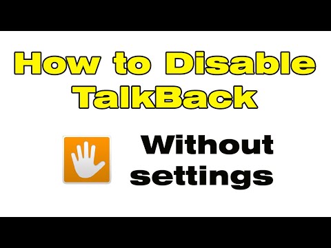 How to turn off Talkback on Huawei without settings