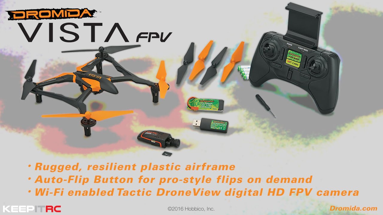 Dron Dromida Vista FPV Quad, modrá