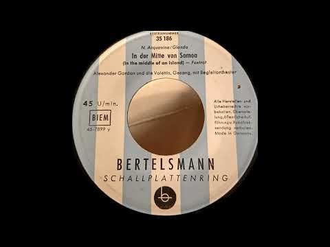 In der Mitte von Samoa   Alexander Gordan Gesang Bertelsmann Platte